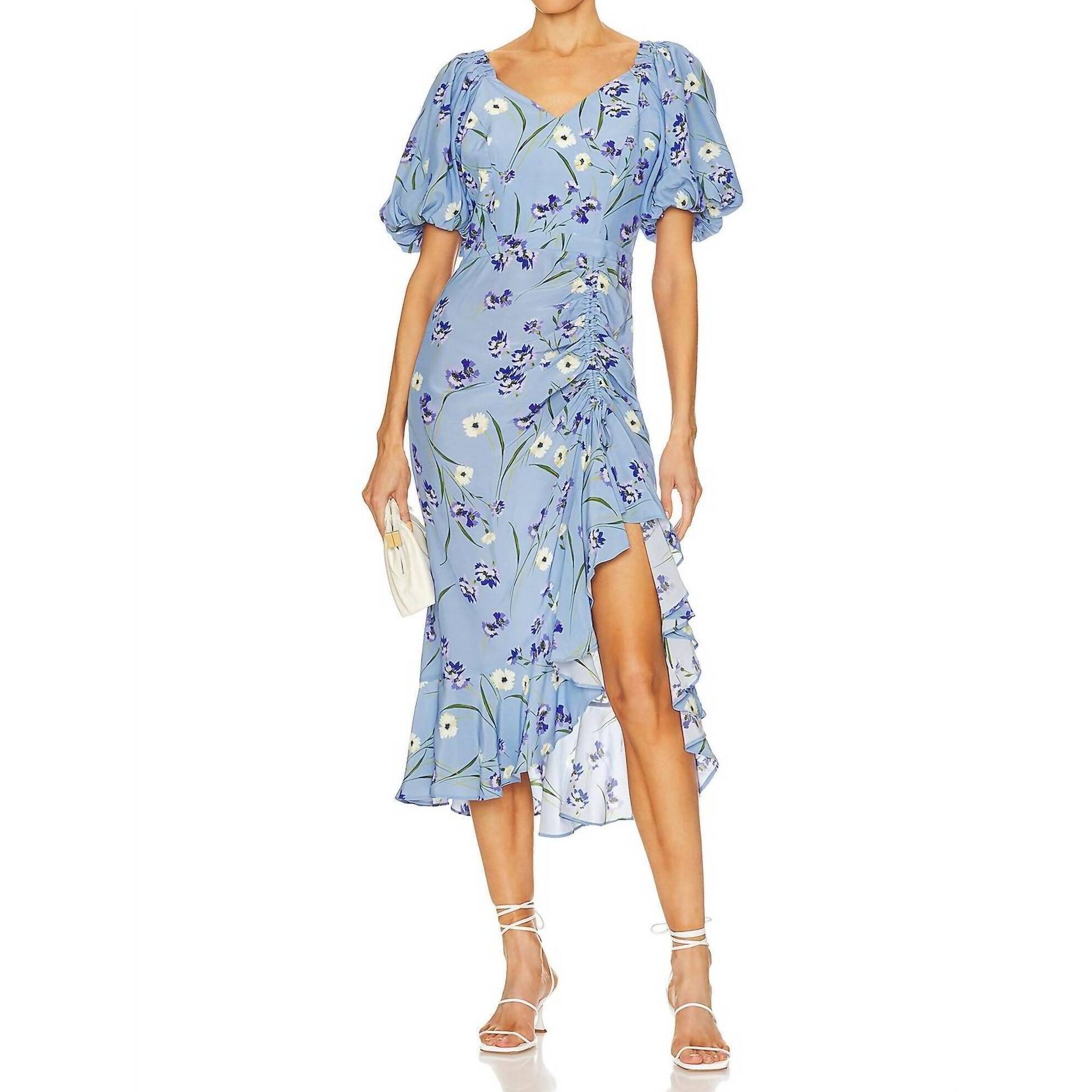 New Yumi Kim Lenora Midi Dress In Meadow Mist Blue